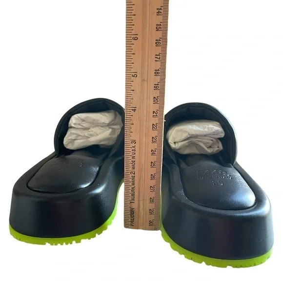 P448 Fergie Sandals Black Made in Italy NWT - Picture 12 of 15